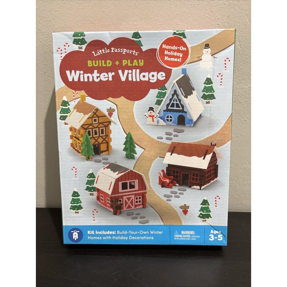Little Passports Build and Play Winter Village Kit New In Box NIB Ages 3-5